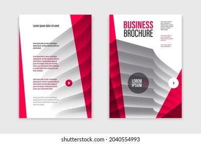 Broschüre oder Flyer im A4-Format für Unternehmenswerbung mit abstraktem Vektor-Vektor-Design, moderner Broschüre oder Geschäftsbericht, Cover oder Präsentation im Stil von Corporate Trendy.