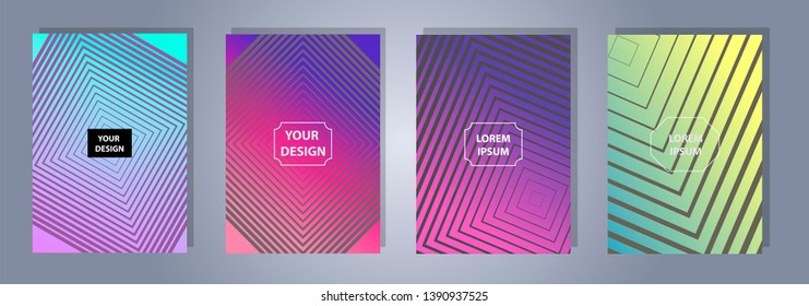 A4 format colorful gradient modern cover design. Geometric shapes and lines. Background for banner, flyer, business card, poster, wallpaper, brochure