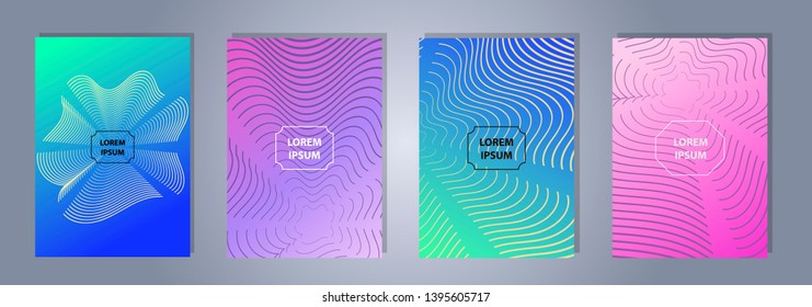 A4 format colorful gradient modern cover design. Geometric shapes and lines. Background for banner, flyer, business card, poster, wallpaper, brochure