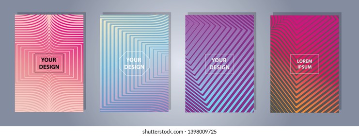 A4 format colorful gradient modern cover design. Geometric shapes and lines. Background for banner, flyer, business card, poster, wallpaper, brochure