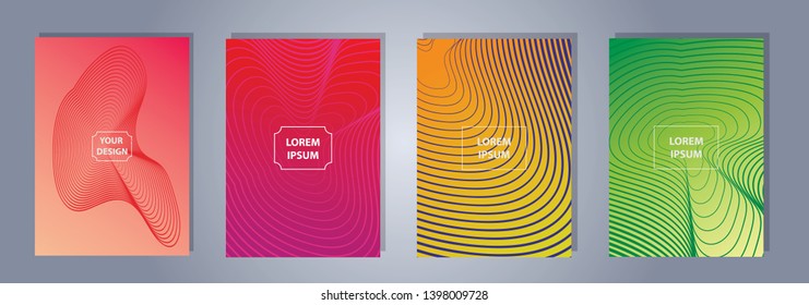 A4 format colorful gradient modern cover design. Geometric shapes and lines. Background for banner, flyer, business card, poster, wallpaper, brochure