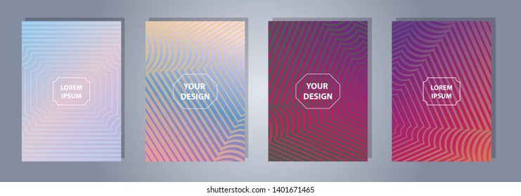 A4 format colorful gradient modern cover design. Geometric shapes and lines. Background for banner, flyer, business card, poster, wallpaper, brochure