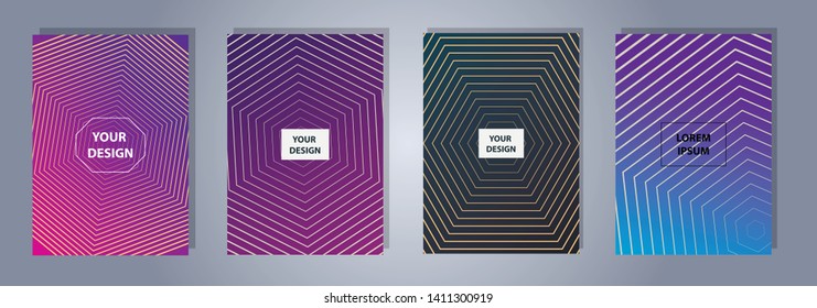 A4 format colorful gradient modern cover design. Geometric shapes and lines. Background for banner, flyer, business card, poster, wallpaper, brochure