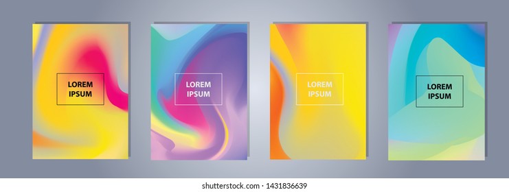 A4 format colorful gradient modern cover design. Fluid style, Background for banner, flyer, business card, poster, wallpaper, brochure