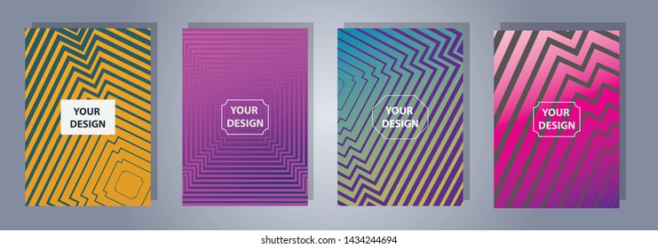 A4 format colorful gradient modern cover design. Geometric shapes and lines. Background for banner, flyer, business card, poster, wallpaper, brochure