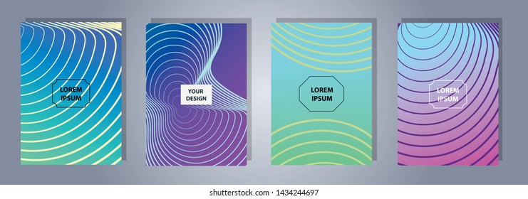 A4 format colorful gradient modern cover design. Geometric shapes and lines. Background for banner, flyer, business card, poster, wallpaper, brochure