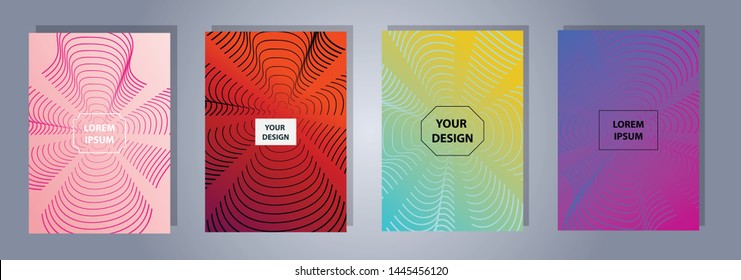 A4 format colorful gradient modern cover design. Geometric shapes and lines. Background for banner, flyer, business card, poster, wallpaper, brochure
