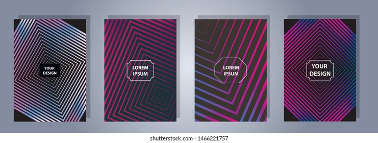 A4 format colorful gradient modern cover design. Geometric shapes and lines. Background for banner, flyer, business card, poster, wallpaper, brochure