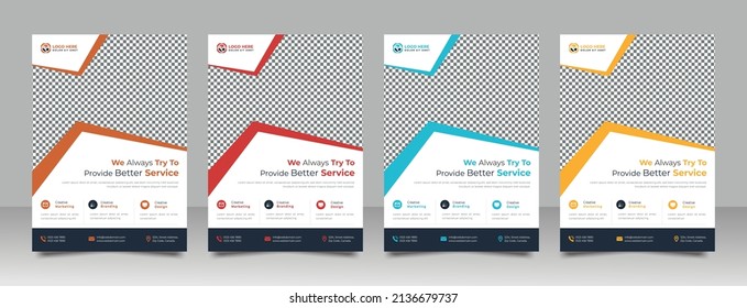 A4 format  corporate business flyer or brochure for advertising vector abstract design, annual report or modern leaflet, cover or presentation corporate trendy style poster template.