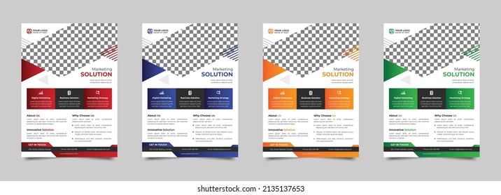 Folleto o folleto en formato A4 para el diseño abstracto de vectores de publicidad empresarial, informe anual o folleto moderno, portada o presentación estilo de moda corporativo.