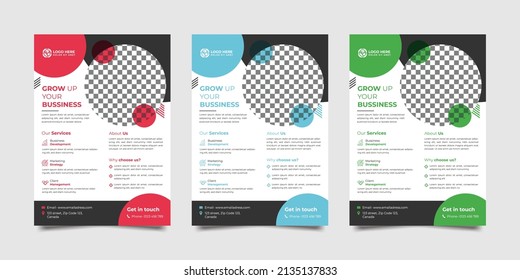 A4 format flyer or brochure for corporate business advertising vector abstract design, annual report or modern leaflet, cover or presentation corporate trendy style.