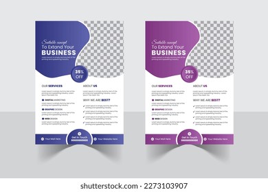 A4 format flyer for corporate business advertising vector abstract design, annual report or modern leaflet, cover or presentation corporate trendy style