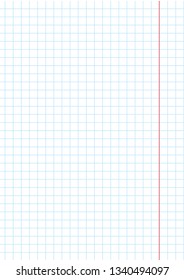 A4 format notebook sheet