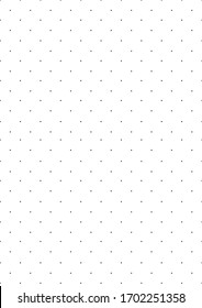 A4 format seamless vector design concept with black dotted structure pattern illustration. Can be used for backdrop, wallpaper, pattern, background. Dot size is 10 pixels. Vertical artwork.