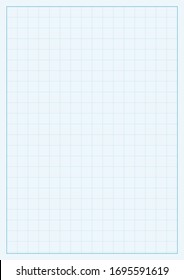 A4 format vector mock-up template illustration. Can be used for technical design and notes. Lines are not expanded. Vertical oriented pattern background made in proportional size.