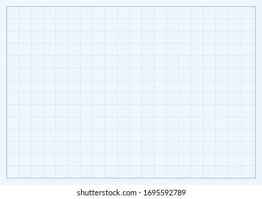 A4 format vector squared design concept with blue lines structure pattern illustration.  Editable lines of checkered field. Horizontal oriented pattern background made in proportional size.