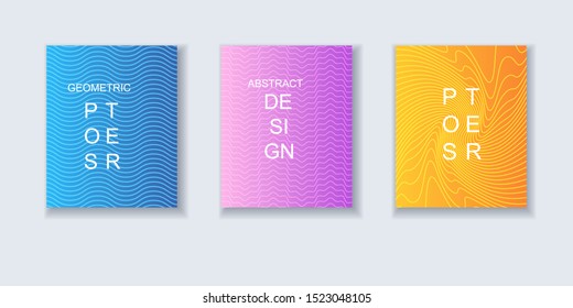 A4 geometric minimalistic elements. Business cards and banners for your design projects.