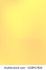 A4 golden gradient. vetor blurred texture. Metallic luxury illustration. Shine yellow template