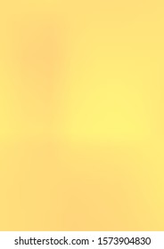 A4 golden gradient. vetor blurred texture. Metallic luxury illustration. Shine yellow template