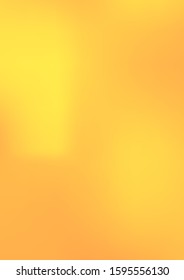 A4 golden gradient. vetor blurred texture. Metallic luxury illustration. Shine yellow template