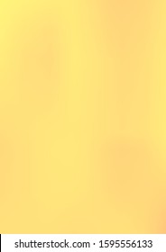 A4 golden gradient. vetor blurred texture. Metallic luxury illustration. Shine yellow template