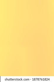 A4 golden gradient. vetor blurred texture. Metallic luxury illustration. Shine yellow template