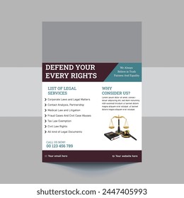 A4 Law Firm Flyer Template, Law Firm and Legal Services Flyer, Law Firm and Consultancy Flyer, Legal Corporate Law Firm Business Flyer poster leaflet or pamphlet template design
