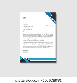 a4 letter hade  cooperate flayer design and business flayer
template 