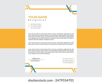 a4 letterhead diseño Plantilla #letterhead