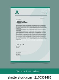 a4 letterhead - Simple creative Colorful and Modern abstract letter head business templates for your project.clean design and Vector illustration