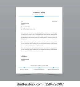 A4 Letterhead Template Vector Design