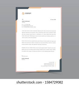 A4 Letterhead Template Vector Design