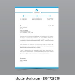 A4 Letterhead Template Vector Design