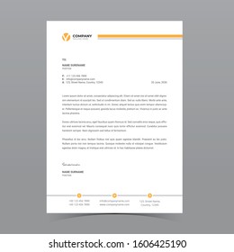 A4 Letterhead Template Vector Design