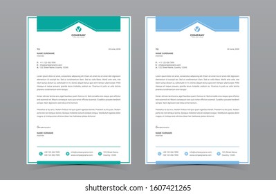 A4 Letterhead Template Vector Design