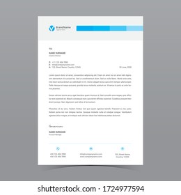 A4 Letterhead Template Vector Design