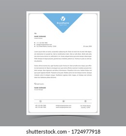 A4 Letterhead Template Vector Design