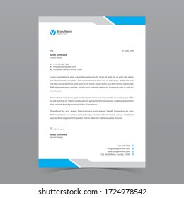 A4 Letterhead Template Vector Design