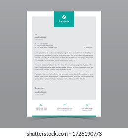 A4 Letterhead Template Vector Design