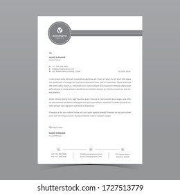 A4 Letterhead Template Vector Design