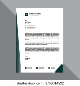 A4 Letterhead Template Vector Design.eps