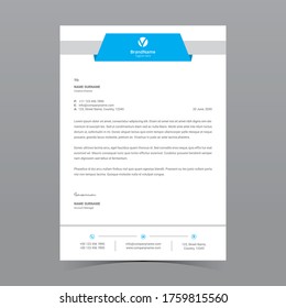 A4 Letterhead Template Vector Design