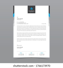 A4 Letterhead Template Vector Design