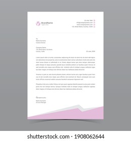 A4 Letterhead Template Vector Design