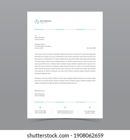 A4 Letterhead Template Vector Design