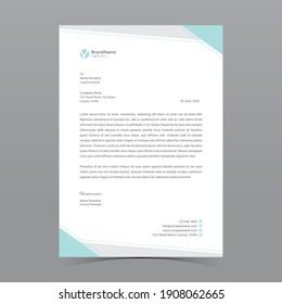 A4 Letterhead Template Vector Design