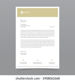 A4 Letterhead Template Vector Design