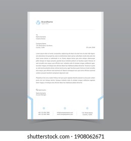 A4 Letterhead Template Vector Design