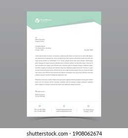 A4 Letterhead Template Vector Design