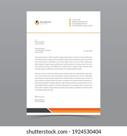 A4 Letterhead Template Vector Design
